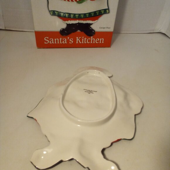 Fritz And Floyd Santa's Kitchen Canape Plate Christmas Cookies Holiday - Picture 11 of 13